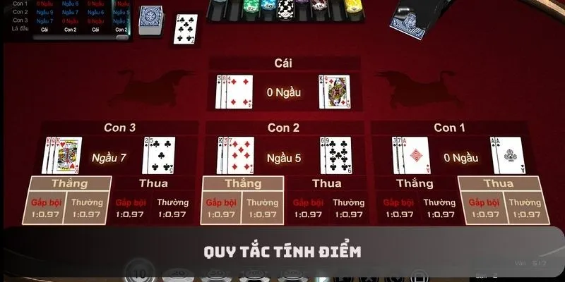 Hướng dẫn chơi Ngầu Hầm về quy tắc tính điểm cơ bản